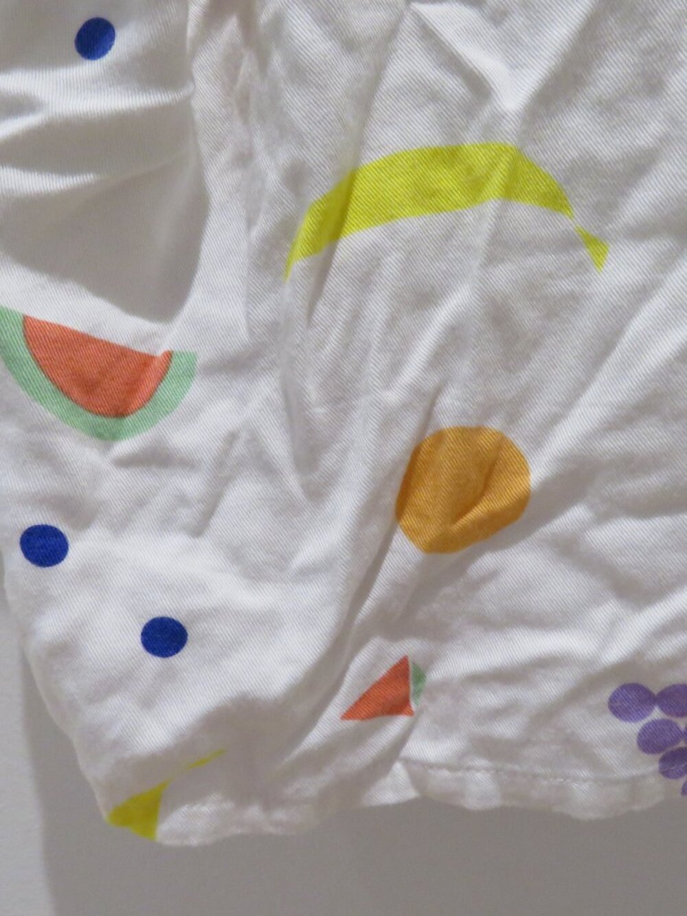 DUSEN DUSEN Fruit Stand Cropped Shirt Top XS Novelty Abstract Avant Garde - Picture 12 of 13